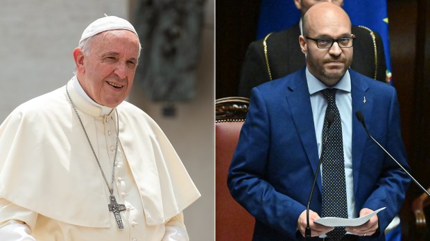 Pope-Francis-and-Lorenzo-Fontana