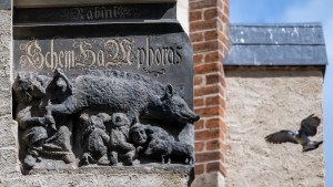 sculpture-known-as-the-Judensau-can-be-seen-at-the-town-church-AFP